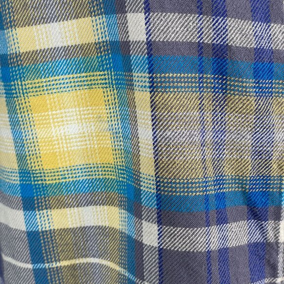 Patagonia Womens Flannel Shirt Top Size 4 Organic Cotton Plaid Hiking Camping - Picture 9 of 15